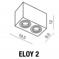 AZzardo Eloy 2 Aluminium - 